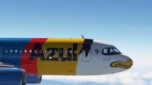 IniBuilds A320neo (AZUL LINHAS AEREAS) PR-YSI    PATO DONALD thumbnail 4
