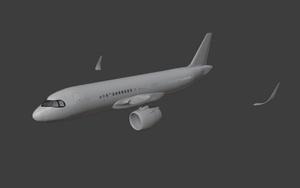iniBuilds A320neo Blender Paintkit (with mask) thumbnail 3