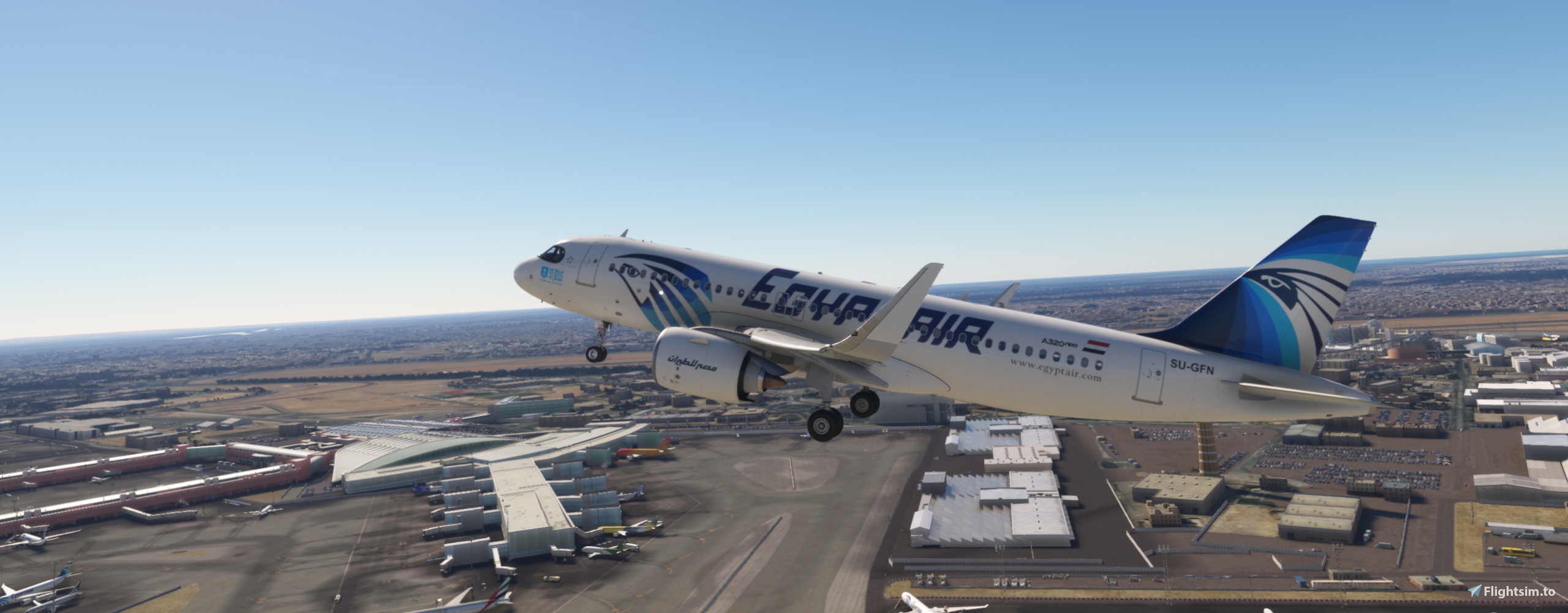 IniBuilds A320neo EgyptAir SU-GFN - Image 1
