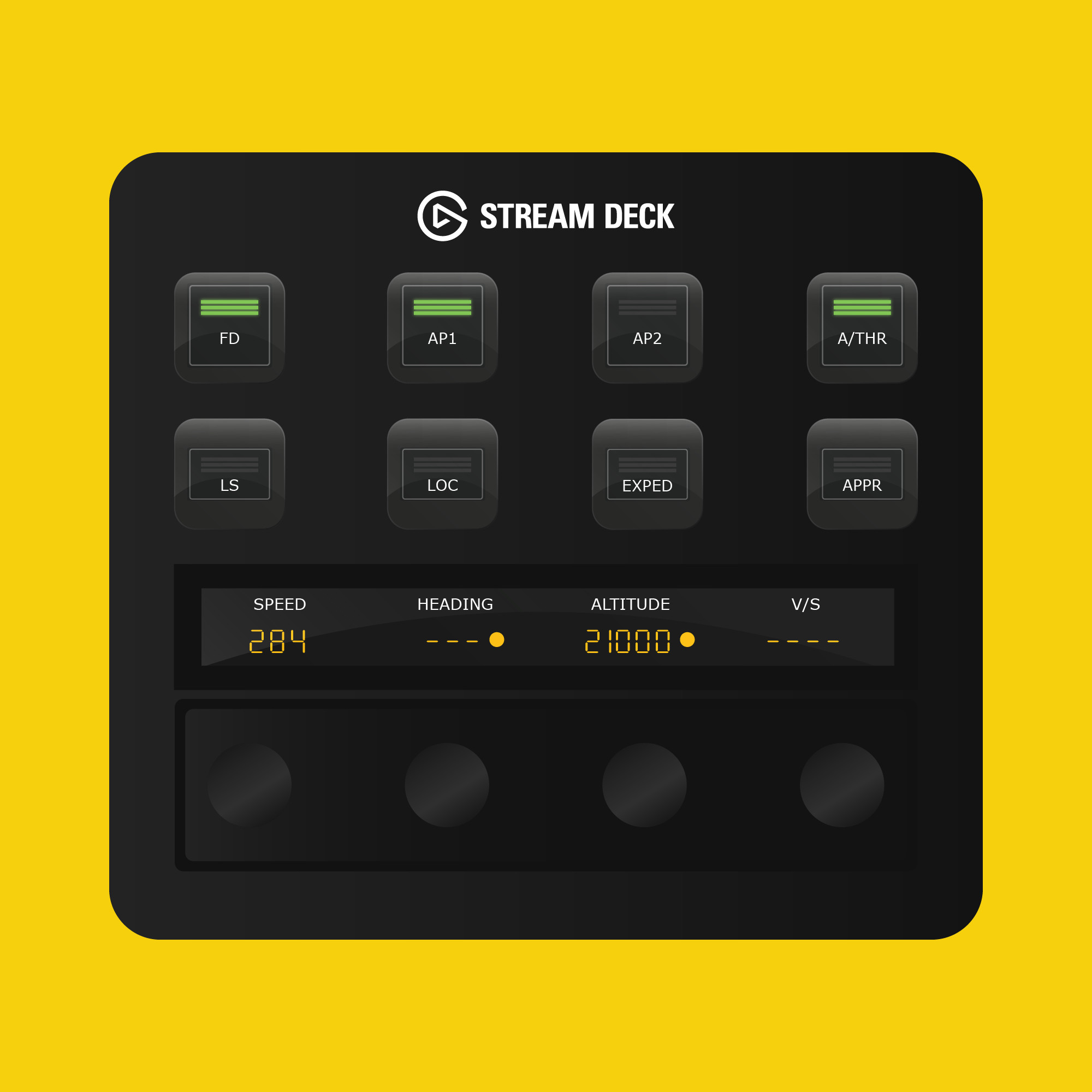 iniBuilds A320Neo Stream Deck + Autopilot Panel