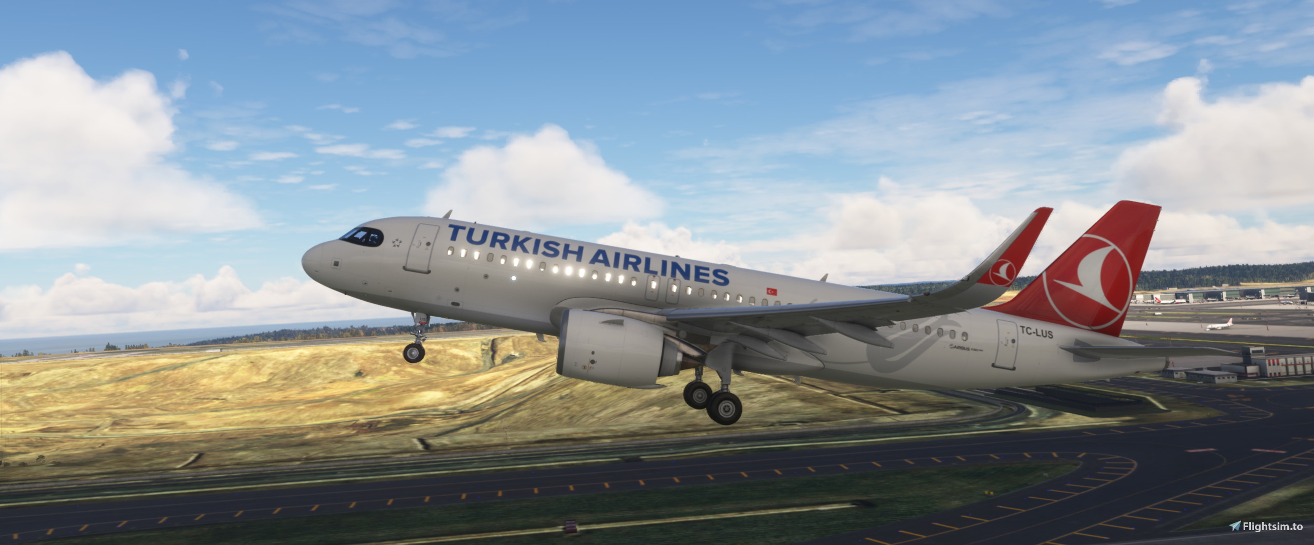 iniBuilds A320neo Turkish Airlines TC-LUS | Fictional - Image 1