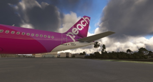 Inibuilds A320neo V2 Peach Aviation JA202P (W/Custom cabin texture) thumbnail 1