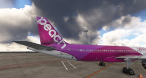 Inibuilds A320neo V2 Peach Aviation JA202P (W/Custom cabin texture) thumbnail 2