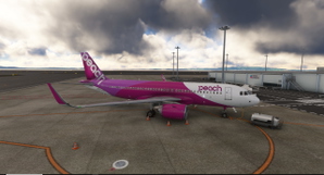 Inibuilds A320neo V2 Peach Aviation JA202P (W/Custom cabin texture) thumbnail 4
