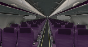 Inibuilds A320neo V2 Peach Aviation JA202P (W/Custom cabin texture) thumbnail 7
