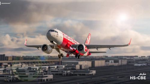 iniBuilds A320neo v2 | Thai AirAsia | HS-CBE (8K) + CABIN TEXTURES