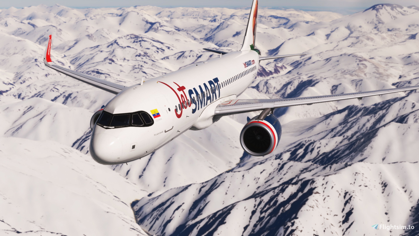 Inibuilds Airbus A320neo V2 JetSMART CC-DID (Tití León Dorado) för ...