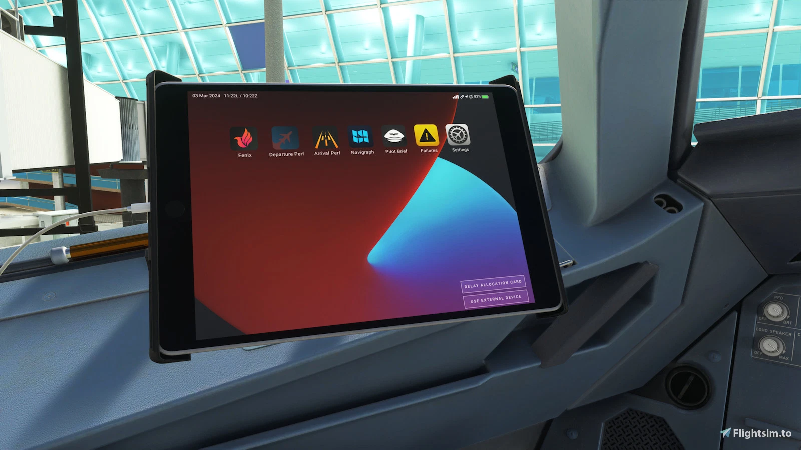 iPadOS Stock Wallpaper for EFB - Fenix A320 V2B2 - Image 1