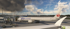 Japan Airlines B777-300ER JA732J OneWorld thumbnail 1