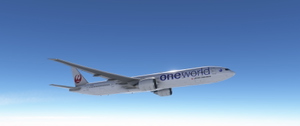 Japan Airlines B777-300ER JA732J OneWorld thumbnail 6