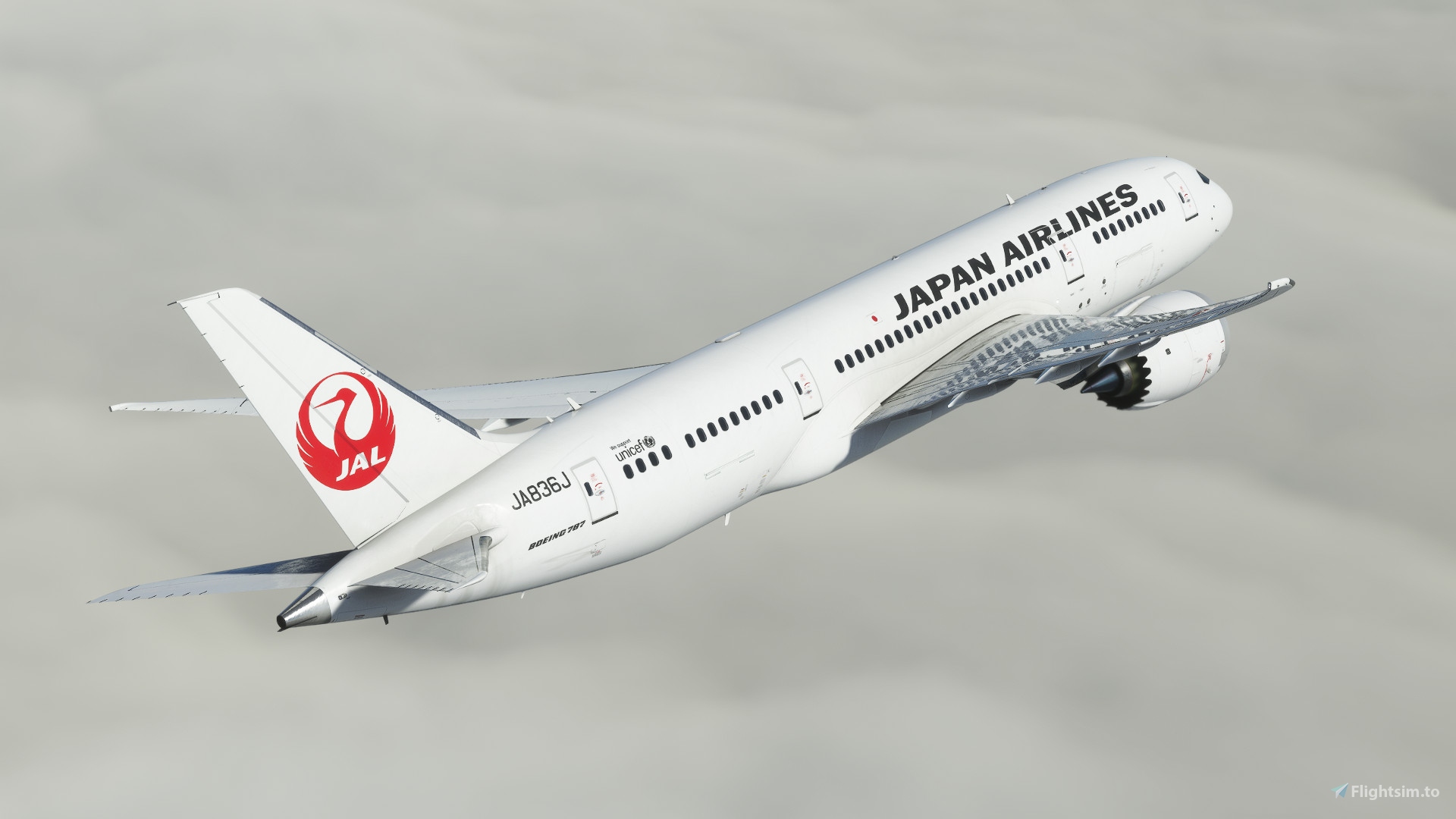 Japan Airlines [JA836J] Kuro B787-8 v2 for Microsoft Flight 