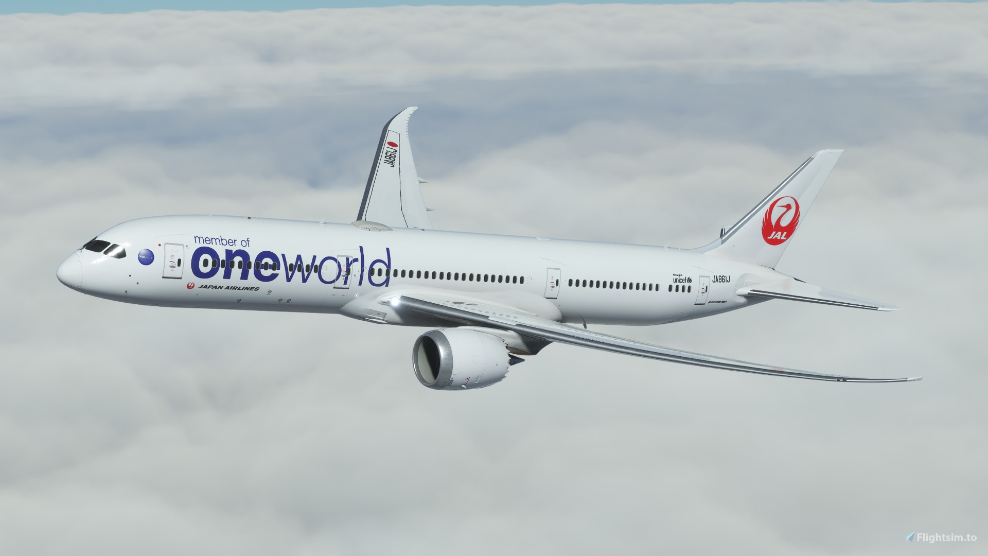 Japan Airlines [JA861 Oneworld] Boeing 787-9 HorizonSim [8K+4K 