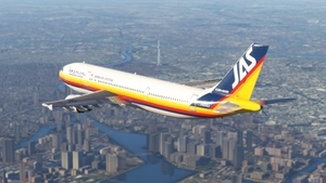 JAS 'Japan Air System' (JA8562) | w/Cabin | iniBuilds A300-600R thumbnail 2