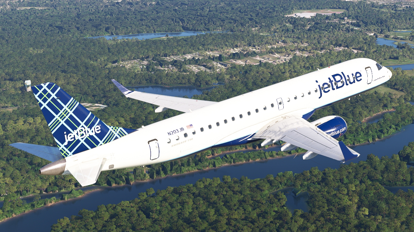 JetBlue Airways N203JB Embraer 190 - Aircraft Liveries for MSFS