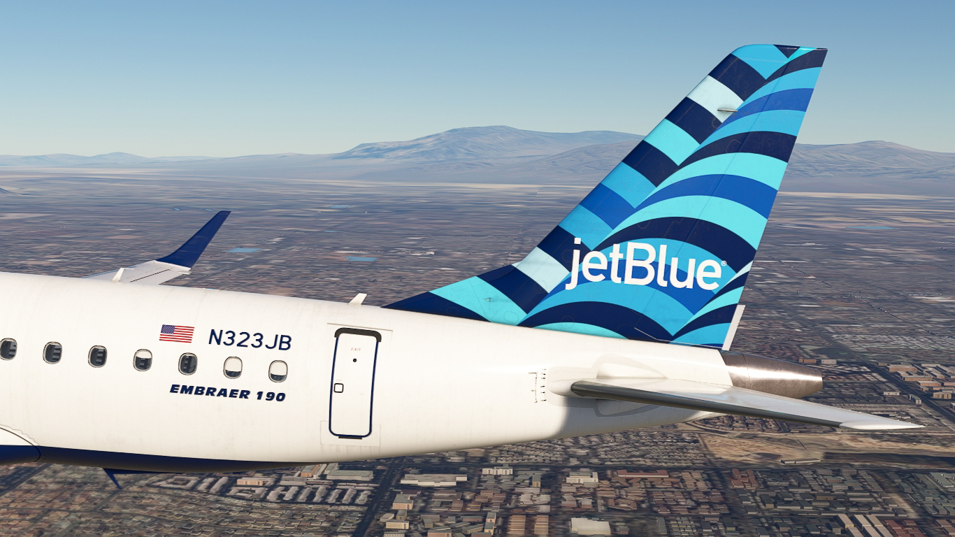 JetBlue Airways N203JB Embraer 190 - Aircraft Liveries for MSFS