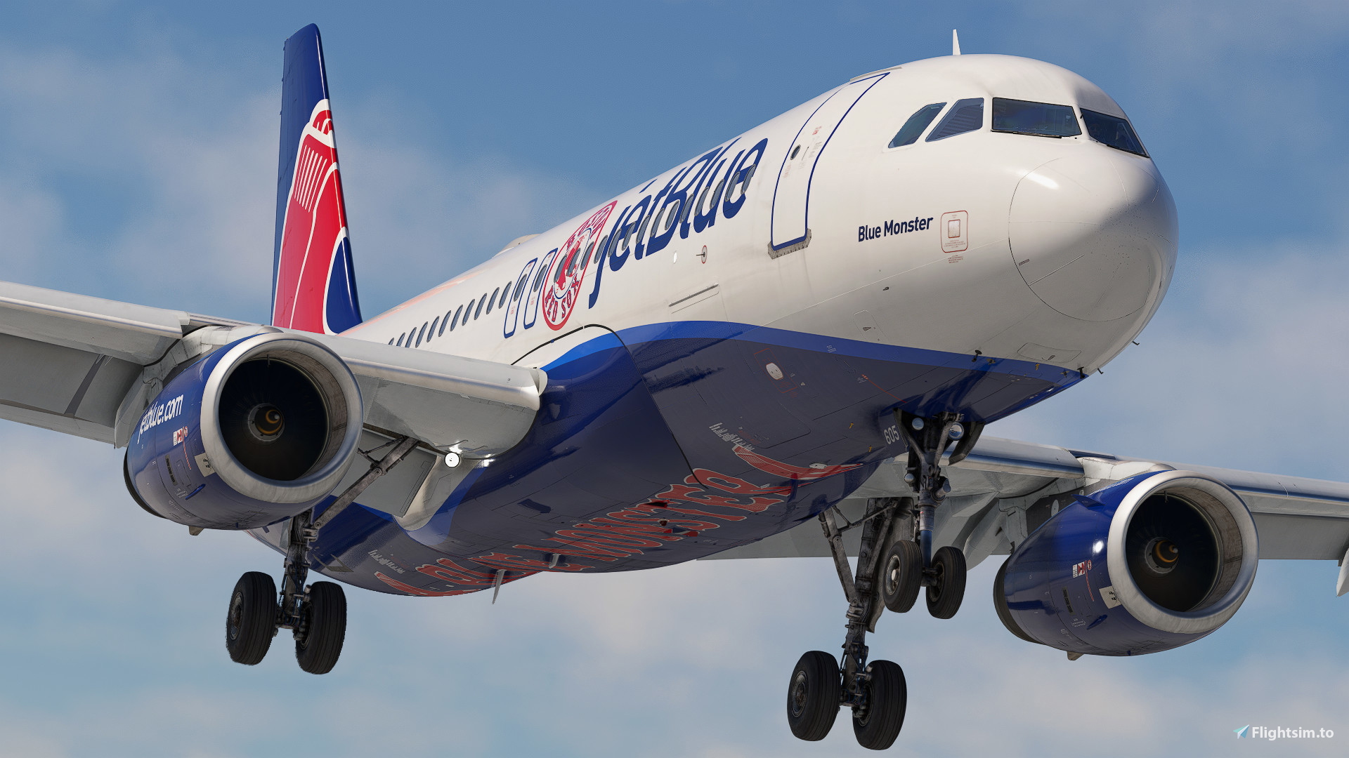 JetBlue 'Blue Monster' | N605JB | w/Cabin | Fenix A320 V2 (8K + 4K
