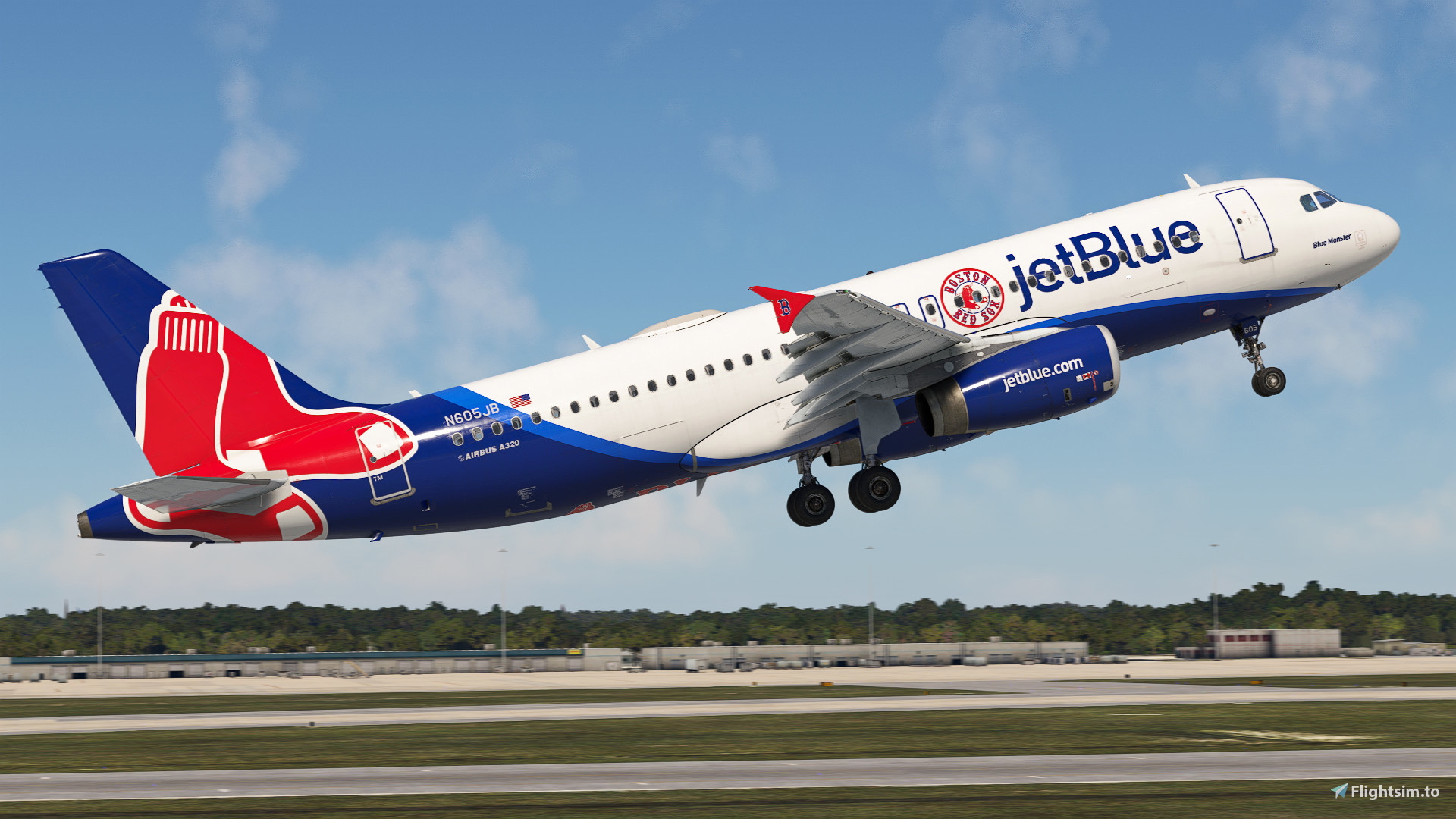 JetBlue 'Blue Monster' | N605JB | w/Cabin | Fenix A320 V2 (8K + 4K