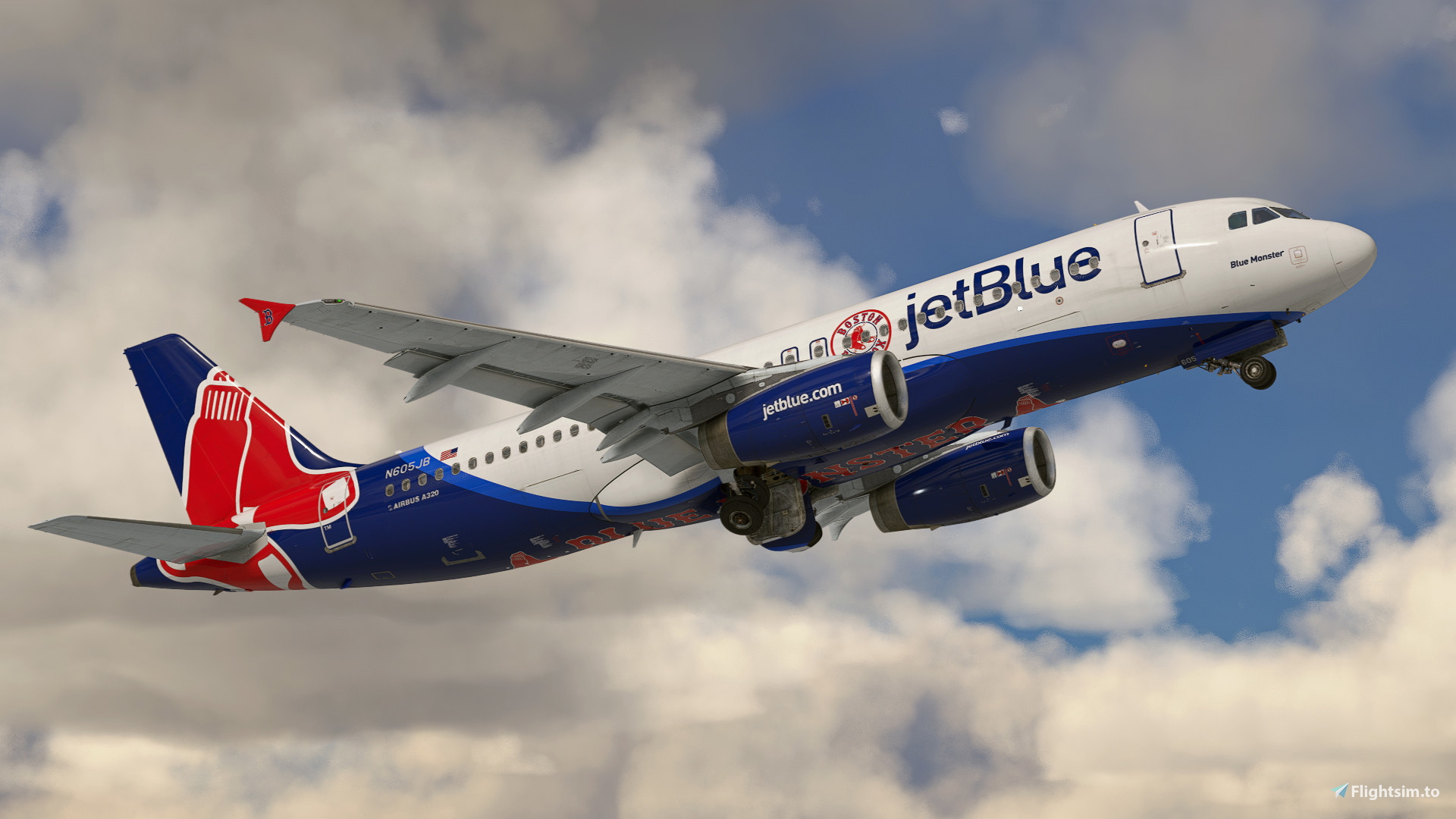 JetBlue 'Blue Monster' | N605JB | w/Cabin | Fenix A320 V2 (8K + 4K