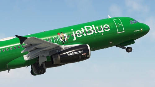 JetBlue 'Lucky Blue' | N595JB | w/Cabin | Fenix A320 V2 (8K + 4K)