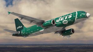 JetBlue 'NY Jets' | N746JB | w/Cabin | Fenix A320 V2 (8K + 4K) thumbnail 6