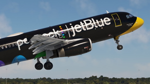 JetBlue 'This Peacock Can Fly' | N706JB | w/Cabin | Fenix A320 V2 (8K + 4K) thumbnail 1