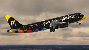 JetBlue 'This Peacock Can Fly' | N706JB | w/Cabin | Fenix A320 V2 (8K + 4K) thumbnail 2