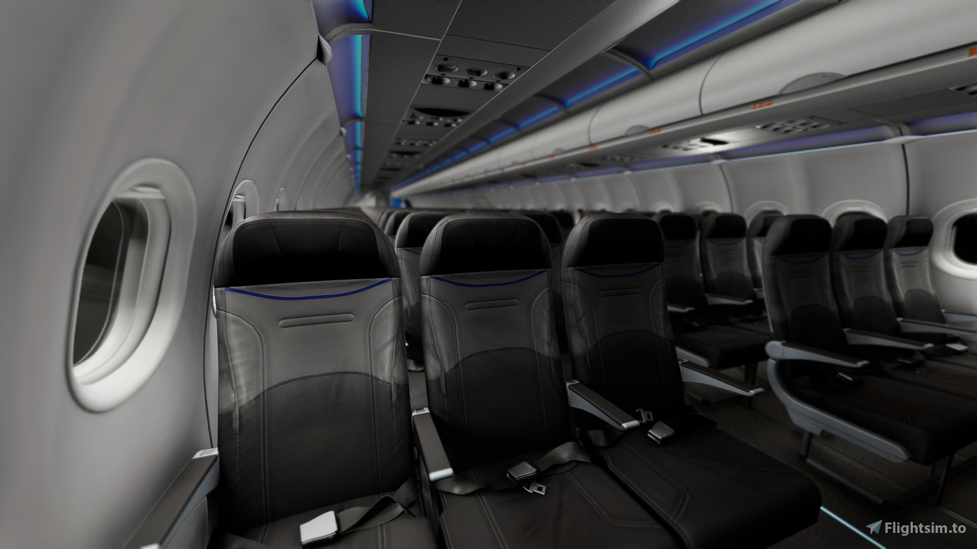 JetBlue 'This Peacock Can Fly' N706JB w/Cabin Fenix A320 V2 (8K