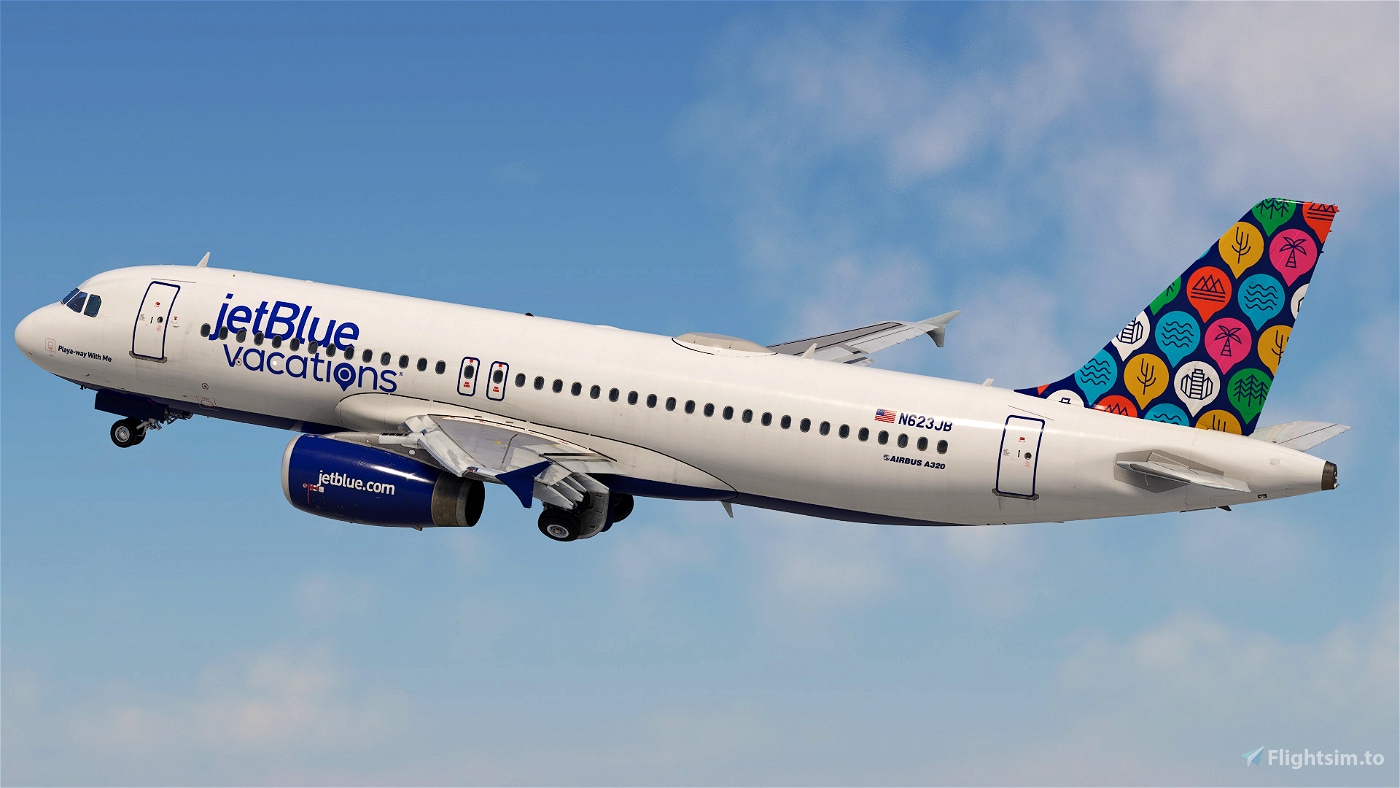 JetBlue 'Vacations' | N623JB | w/ Cabin | Fenix A320 V2 (8K + 4K) for ...