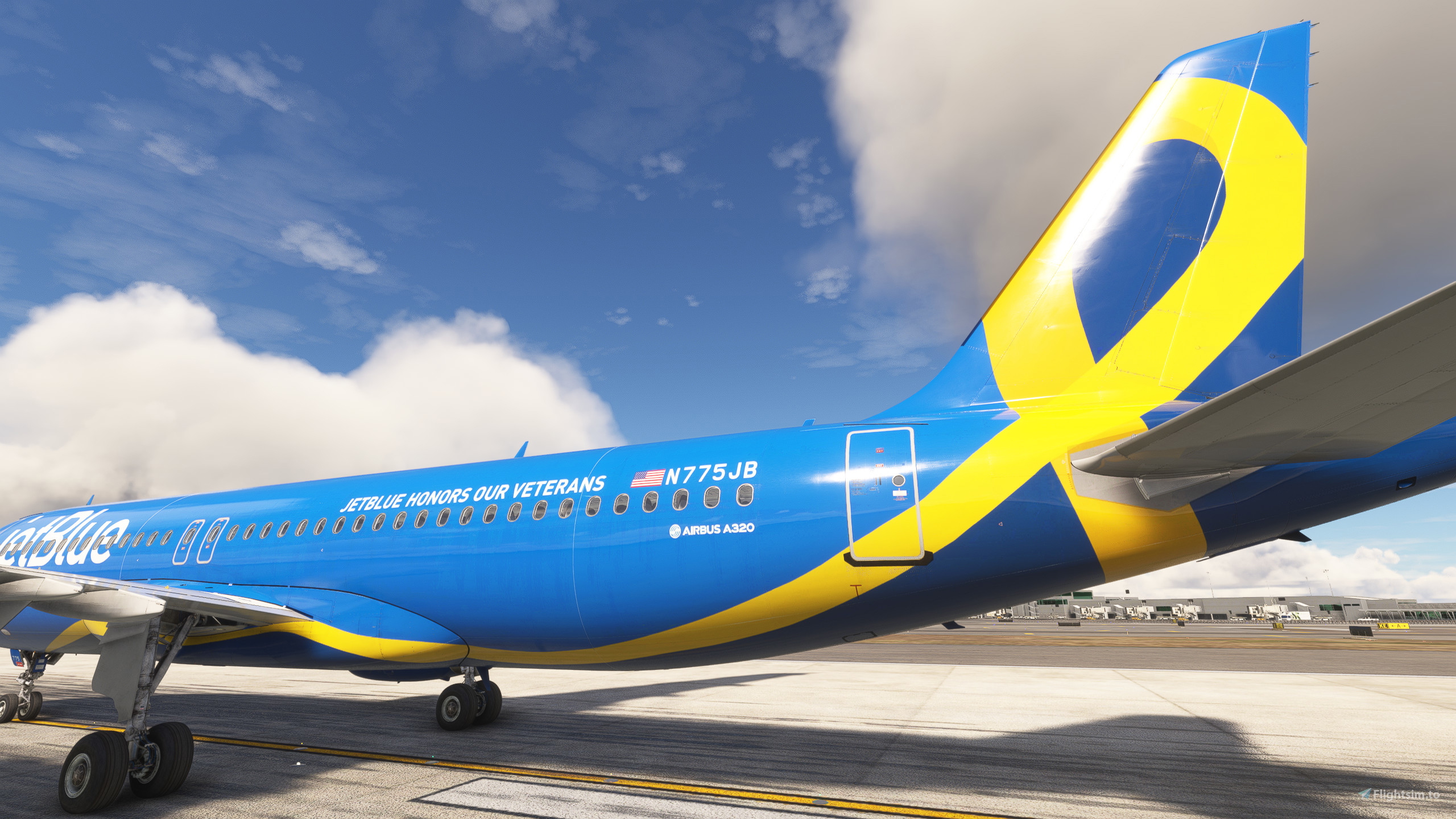 JetBlue A320 - Vets in Blue (N775JB) for Microsoft Flight