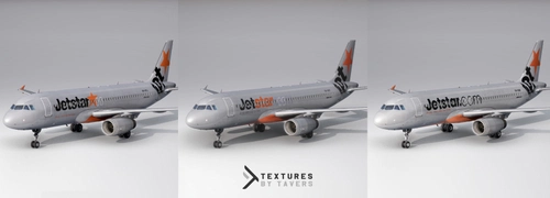 Jetstar A320 Mini Pack VH-VGD | VH-VQF | VH-XNN | VH-VFF | VH-VFI | VH-VFK (8K)