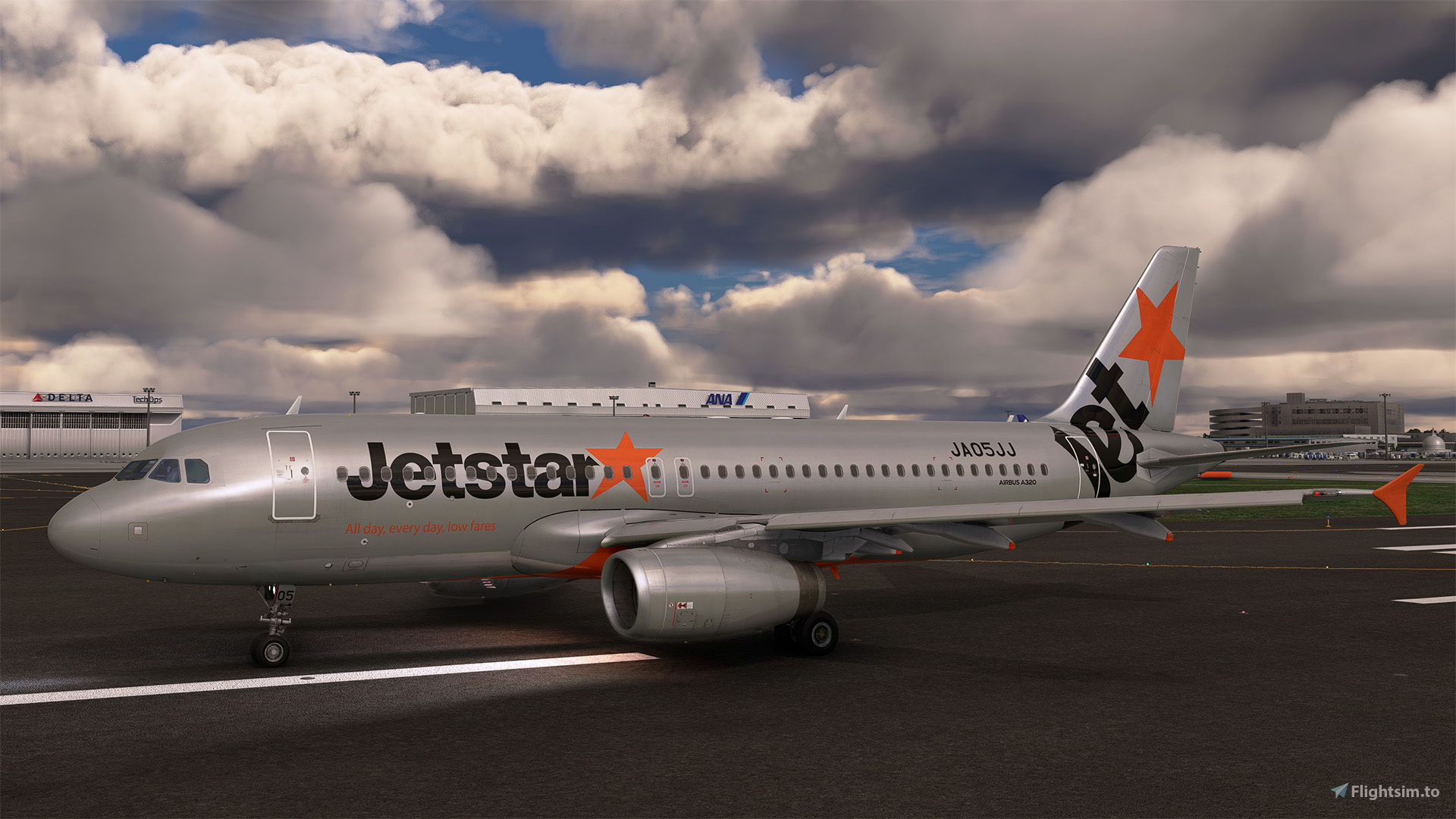 JetstarJapan　A320 JA02JJ 1:400 Jetstar Japan A320 JA05JJ (8k & 4K) for Microsoft Flight