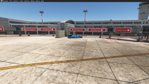 Jetways modification for Aerosoft  airport LLBG || Red jetways || David Rosenfeld LLBG  thumbnail 12