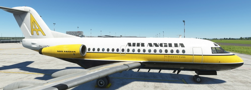 JF Fokker F28-1000 Air Anglia PH-MOL, repaint