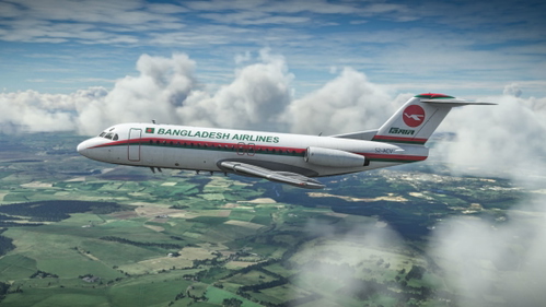 JF Fokker F28 4000 Bangladesh Airlines Biman S2-ACV