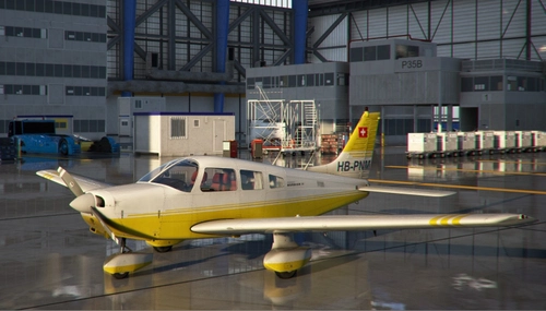 JF PA28 Warrior HB-PNM Flugschule Basel