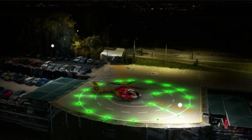 John Hunter Hospital Helipad (YXJH) Lighting - Newcastle (NSW, Australia)
