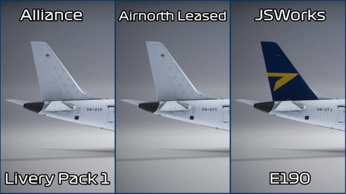 JSWorks | FlightSim Studios E190 | Alliance Airlines Pack 1 (Airnorth Leased)