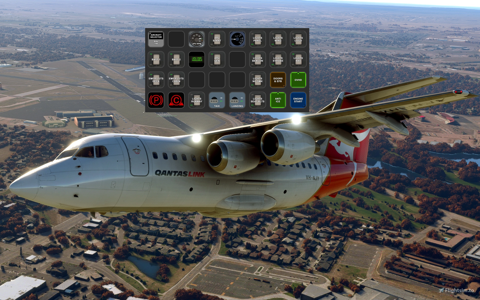 Just Flight BAe-146 AAO Scripts & StreamDeck XL Profile and