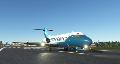 Just Flight Fokker F-28 Alpaca Airways pack