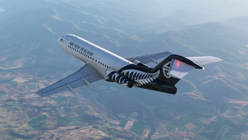 Just Flight Fokker F28 4000 | Air New Zealand | ZK-MVM with Cabin Interior | 8K