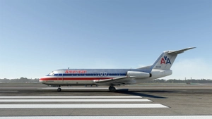 Just Flight Fokker F28 4000 | American Airlines | N1415K | Luxe Jet  8K thumbnail 3