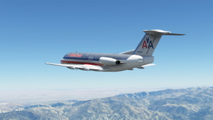 Just Flight Fokker F28 4000 | American Airlines | N1415K | Luxe Jet  8K thumbnail 4