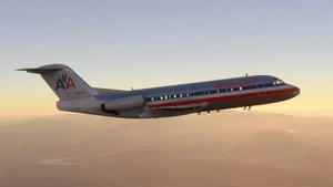 Just Flight Fokker F28 4000 | American Airlines | N1415K | Luxe Jet  8K thumbnail 9