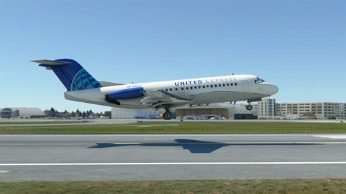 Just Flight Fokker F28 4000 | United Express | N950UE | 8K
