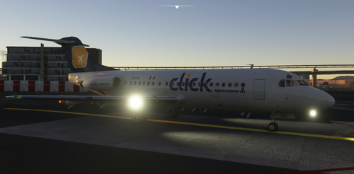 Just Flight Fokker F28-4000 Mexicana Click 2005 (MEXICO)