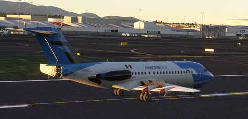 Just Flight Fokker F28-4000 Mexicana Click 2010 (MEXICO)