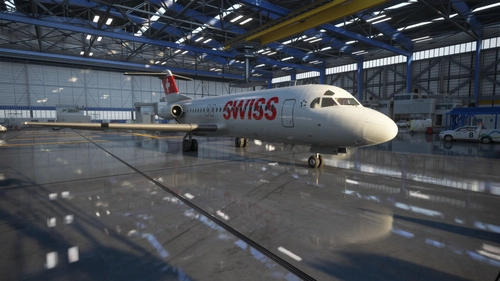 Just Flight Fokker F28 4000 Swiss (fictional)
