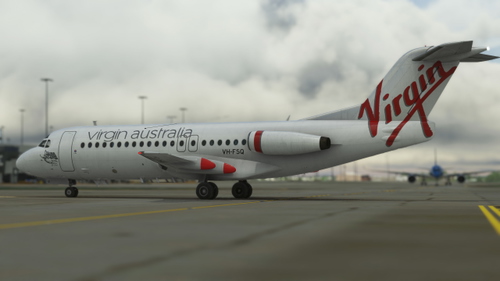 Just Flight Fokker F28. mk.4000 Virgin Australia 