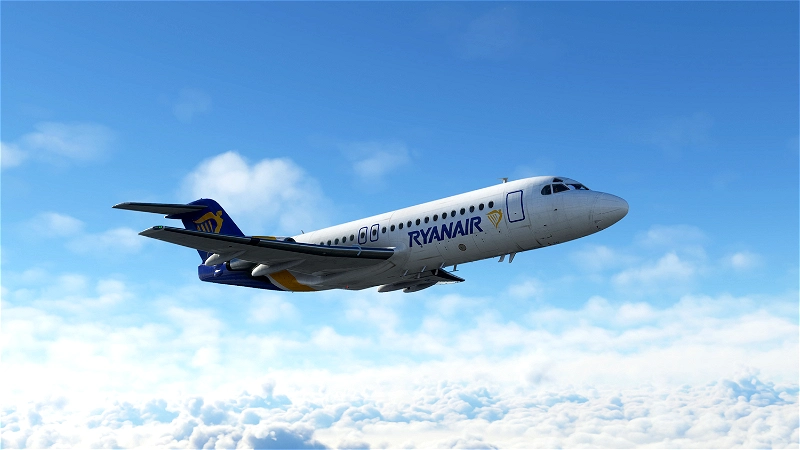 Just Flight Fokker F28 4000 | Ryan Air | EI-CCU | 8K for Microsoft ...