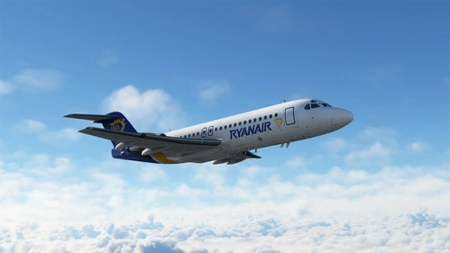 Just Flight Fokker F28 4000 |  Ryan Air | EI-CCU | 8K